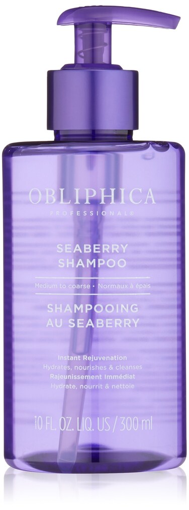 Obliphica Seaberry Shampoo for Fine to Medium Hair- Vitamins and Omegas for Frizz Free, Nourished, and Damaged Repaired Hair - Hair Mask &amp; Treatment for Dry Hair and Growth - 10 Fl Oz