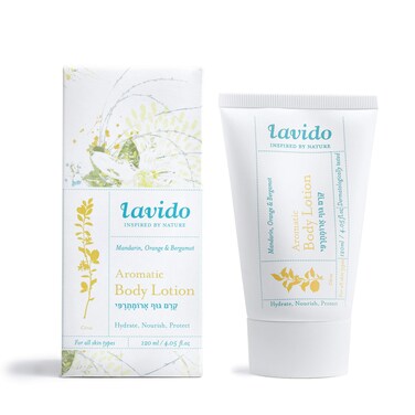 Lavido - Aromatic Natural Body Lotion   Clean, Non-Toxic Skincare (Mandarin, Orange &amp; Bergamot, 4 fl oz   120 ml)
