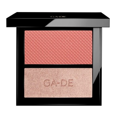 GA-DE Velveteen Blush and Shimmer Duet, 50 - Formulated with Micronized Pearls and Pigments for Sculpting Face and D&eacute;collet&eacute; - Paraben-Free - 0.26 oz