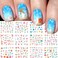Summer Ocean Nail Stickers Nail Art Water Transfer Decals Summer Nail Art Supplies Ocean Design Sticker Acrylic Nails Mixed Shapes Nail Ocean Shell Starfish Sea Animals 12 Sheets&hellip;