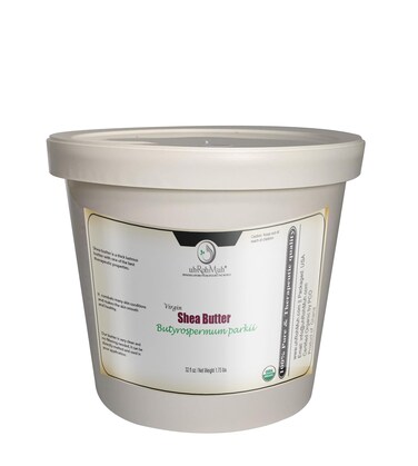 uh*Roh*Muh USDA Certified 32 fl oz Organic Shea Butter from the Netherlands   Refined, Nourishing Body Butter for Smooth and Healthy Skin (Net Wt: 0.8 kg / 1.7 lb)