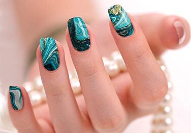 Nail Polish Art Strips 18 Wraps Decal DIY Manicure Pedicure Flower Design Pattern Wedding Bachelorette Prom Party