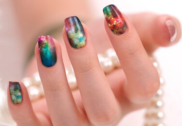 Nail Polish Art Strips 18 Wraps Decal DIY Manicure Pedicure Flower Design Pattern Wedding Bachelorette Prom Party
