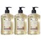 A LA MAISON French Liquid Hand Soap, Almond - Natural Hand Wash Made with Essential Oils - Biodegradable, Plant-Based, Vegan, Cruelty-Free, Alcohol &amp; Paraben Free (16.9 oz, 3 Pack)