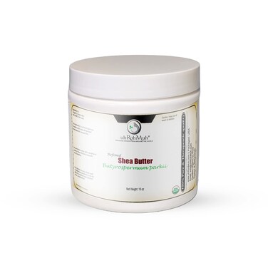 uh*Roh*Muh USDA Certified 16 fl oz Organic Shea Butter from the Netherlands   Refined, Nourishing Body Butter for Smooth and Healthy Skin   (Net Wt. 0.45 kg / 1 lb)