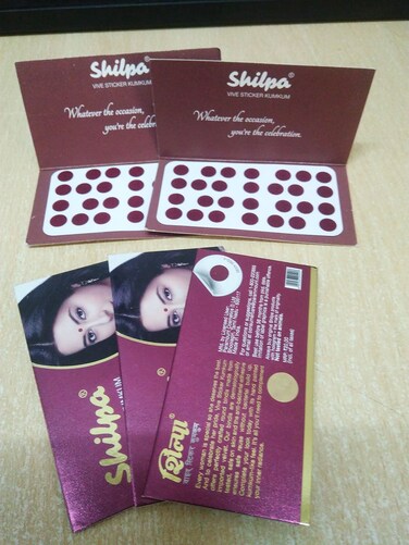 shilpa Bindi (Size no 4 - Pack of 5 by ATCUSA)