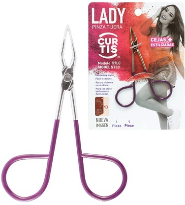 Best PROFESSIONAL Scissor TWEEZERS Great PRECISION for Facial Hair,Ingrown Hair,Fine Hair, Blackhead. LESS PAIN,Silver &amp; Purple Men/Women with EASY SCISSOR HANDLE Expert Tools Made in MEXICO (UPDATED)