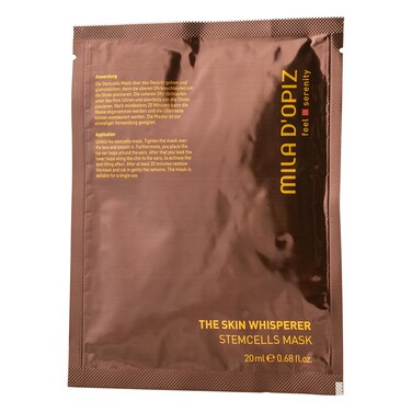 Mila d'Opiz The Skin Whisperer Stem Cells Mask - Highest Concentration Stem Cell Face Mask - Anti Aging Sheet Mask - Hyaluronic Facial Mask - 0.68 oz