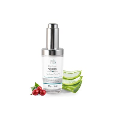Pili Hyaluronic Serum   Concentrated Hyaluronic Acid Serum with Aloe Vera and Coffee extract   Best Anti- Aging, Anti-Wrinkle formula for Face - Suero Concentrado de Acido Hialuronico  1 oz