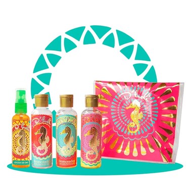 D'Luchi Mini Tanning Kit, Enriched with Collagen &amp; Vitamin E, Carrot, Coconut, Almond Tanning Lotion &amp; Gold Body Lotion Set of 4 Essential Tanning Products