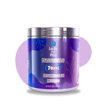 Leche Pal Pelo 7 Oleos Hair Repair Treatment Mask - Argan, Shea butter, Macadamia, Coconut &amp; More - Healthy, Silky &amp; Shiny Hair - Big size 27fl.oz