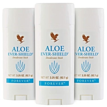 Forever Living - Aloe Ever-Shield - Aluminum-Free Deodorant with Soothing Aloe for Sensitive Skin - 3.25 oz Stick (Pack of 3)