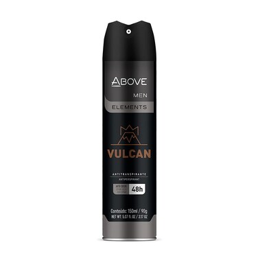 ABOVE 48 Hours Element Antiperspirant Deodorant Spray, Vulcan, 3.17 oz - Deodorant for Men - Sage, Pink Pepper, Basil Notes - Dry Spray - No Stains