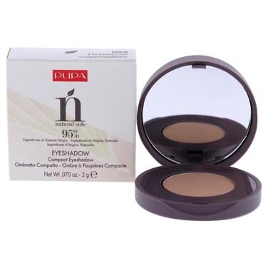 Pupa Milano Natural Side Eyeshadow 004 Light Gold - Light, Satin, Easy-Blending Eyeshadow Powder to Make Eyes Pop - Neutral Shadow Color - Paraben, Silicone-Free Formula - 0.07 oz