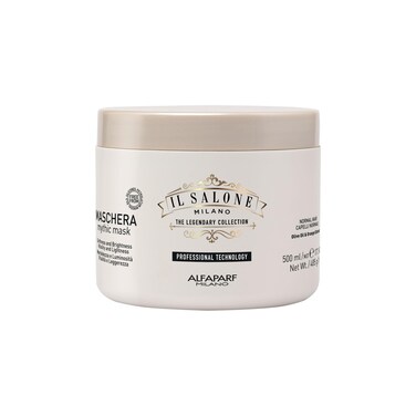 Il Salone Milano Professional Mythic Mask - Moisturizing Hair Mask Enriched with Olive Oil and Orange Extract for Added Softness, Shine and Manageability - Salon Quality Hair Care (16.9 oz / 500 ml)