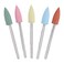 Nail Drill Bits, Silicone Rubber Drill Bit, 2.35mm Nail Drill Bits Set, No Dust Pollution Nail Drill Bit Set for Processing and Polishing Nail, Glass, Plastic(152)