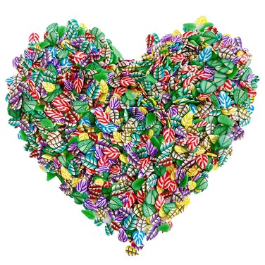3000 PCS Nail Art Slices Polymer Slices DIY Nail Art Supplies Making Kit Decoration Arts Crafts(Leaves Slices)