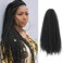 Marley Twist Braiding Hair &ndash; Cuban Twist Hair Extensions, Soft &amp; Natural Marley Hair for Marley Twist StylesFor Faux Locs, Spring Twist Hair, Butterfly Locs (18inch, 2#）