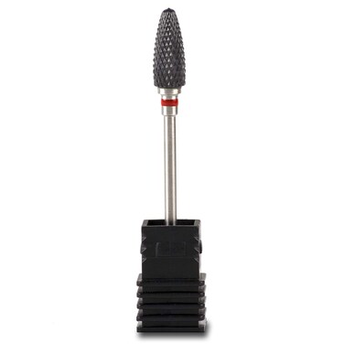 (3U-F-Red) Ceramic Nail Drill Bits 3/32''(2.35mm) Electric Nail Filing Bit Heads for Manicure Pedicure Cuticle Remove Acrylic Nails Gel Nail Polish &hellip;