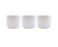 8 Ounce White Round Plastic Jars with Lip Empty Sample Storage Containers for Cosmetic Lotion Facial Cream Mask Ointment Pill Tea Food,Pack of 3