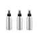3 Pcs Aluminum Fine Mist Spray Bottle with Black Pump Sprayer Empty Sample Atomizer Containers for Essential Oils Perfume Aromatherapy Makeup Water size 100ml/3.4oz