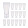 20Pcs Transparent Plastic Empty Tubes with Flip Cap Soft Tubes Squeeze Bottle Facial Cleaning Bottles Refillable Makeup Sample Holder Dispenser (15ml/0.5oz)