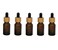 10Pcs 15ml/0.5oz Amber Glass Dropper Bottle with Black Rubber Head and Bamboo Lid Eye Dropper Bottle Portable Empty Makeup Storage Container Beauty Holders Dispenser for Essential oil