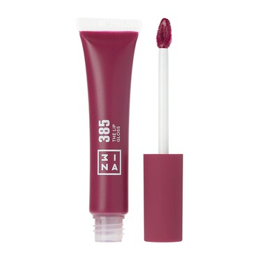 3INA MAKEUP - Vegan - Cruelty Free - The Lip Gloss 385 - Burgundy Lip Gloss - Mirror-effect - Glossy Look - Creamy Texture - Highly Pigmented - Lip Gloss with wand
