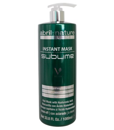 abril et nature - Sublime - Hydrating Repair Mask - For Damaged, Thick, and/or Porous or Afro Hair - Hyaluronic Acid - Softens and Repairs - Professional Hair Mask - 1000 ml