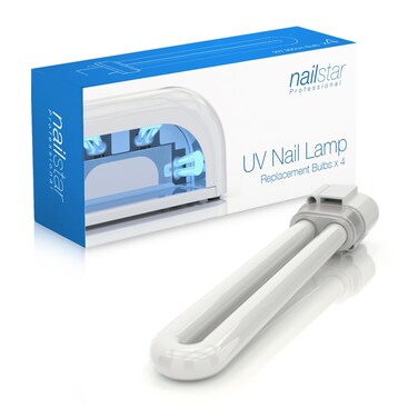Replacement 9W U-Shaped 365nm Bulbs UV Nail Lamp Dryer - 4 Pack