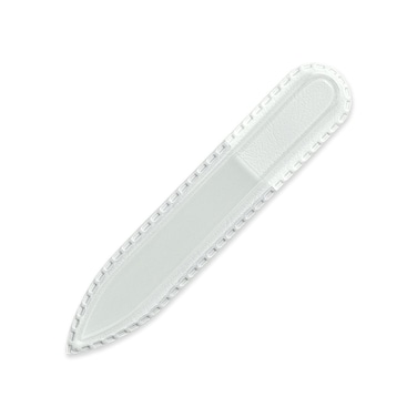 Mont Bleu Small Premium Glass Nail File - Genuine Czech Tempered Glass - Handmade in Czech Republic - Best Crystal Nail File for Natural Nails