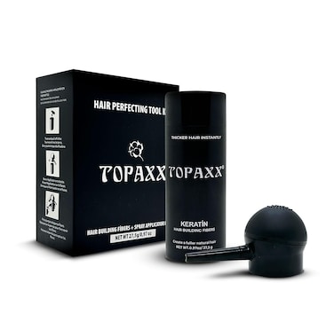 Hair Building Fibers 2-in-1 Kit Set, Includes Hair Thickening Fibers &amp; Spray Applicator Pump Nozzle,For Men and Women Instantly Conceal &amp; Thicken Thinning or Balding Hair Areas (Medium Brown)