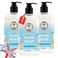 TAPPA BIANC Liquid Hand Soap for Bathroom and Kitchen, Ocean and Sand Scented Handsoap, Natural Ingredients, Non-Toxic Hand Wash Soaps with Pump Bottles 12.5 fl oz (Pack of 3)