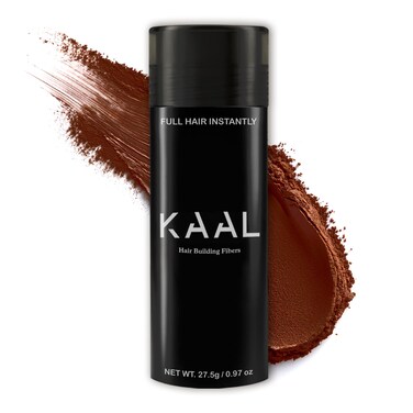 KAAL Hair Fiber Powder - (27.5g, Auburn), Refillable Bottle Hair Filler to Conceal Thinning Areas   For Men &amp; Women, Instantly Effective