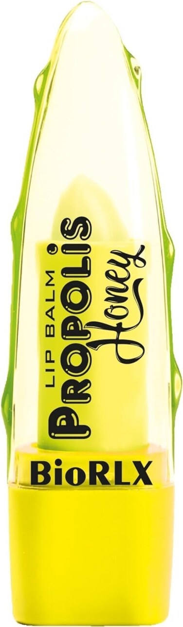 BioRLX Propolis and Honey Lip Balm - Natural Color-Free Moisturizing Lip Care for Soft and Hydrated Lips (Propolis &amp; Honey, 0.12 Ounce (Pack of 1))