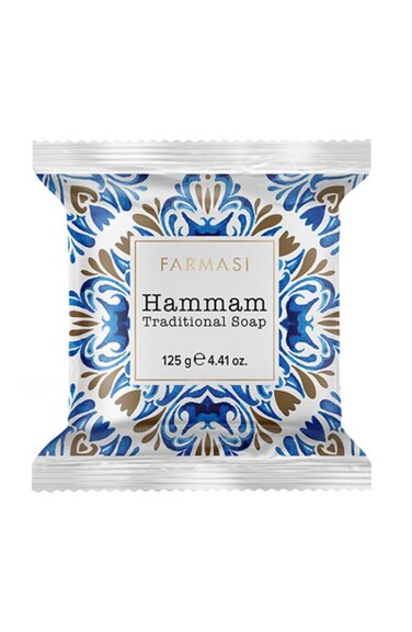 FARMASi Traditional Soap, Face and Body Cleansing and Hydrating Soap Bar, for Man and Women, Keeps Skin Clean, Smooth, &amp; Moisturized, 4.41 oz. / 125 gr (Hammam Traditional)