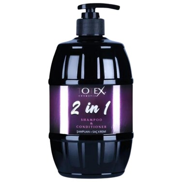Totex 2 In 1 Hair Shampoo and Conditioner   Hair Gloss Effect I Smooth Silky Hair I For Men &amp; Woman750ml