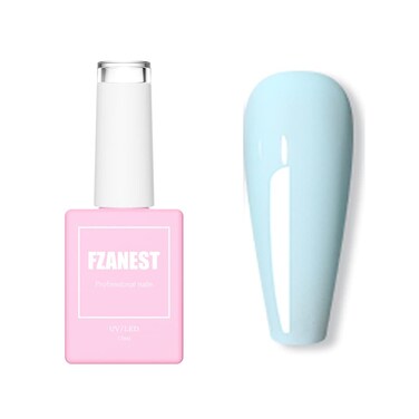 FZANEST Pastel Gel Nail Polish,15ml Lavender Purple Color Soak Off UV LED Gel Polish Nail Art Manicure Salon Christmas DIY Nail Design Decoration at Home #D110