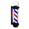 35-inch Barber Pole Red White Blue Stripes with LED Light,Traditional Barber Pole Outside Barber Shop Rotating Light Sign Light Box Rainproof Hairdressing Salon Save Energy Wall Lamp