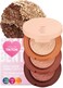 Kaja Eye Bento Collection - Bouncy Eyeshadow Trio   Gilded Bronze Tones, Travel Size, 03 Toasted Caramel, 2019 Allure Best of Beauty Award, 0.03 Oz