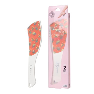 S-Line Patterned Emery Foot File, Holiday Edition, Colossal Double-Sided Pedicure Tool, Effective for Cracked Heel, Stocking Stuffers, Christmas Gift, Soft Smooth Feet, Dead Skin Remover