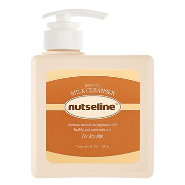 Super Nut Milk Body Wash, for Sensitive Skin, Body Milk and Face Cleanser for Dry Skin,100% Plant-Based, Hypoallergenic, Floral Fruity Scent, (500ml / 17.6 fl oz.)