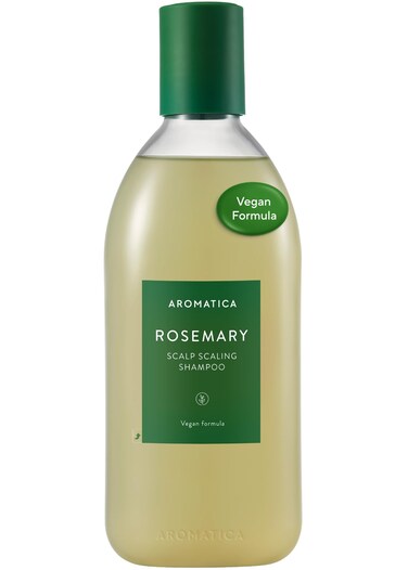 AROMATICA Rosemary Salt Scrub Shampoo 10.5 oz / 300g - Hair Loss Shampoo with Rosemary Scalp Oil   Scalp Exfoliator with Salt Scrub for Oily Scalp   Sulfate Free, Silicone Free
