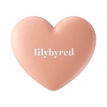 Lilybyred LUV BEAM CHEEK(AD) (06_Maxi Beige) - Heart Shaped Powder Blush with Shimmer, Natural-Looking Flush, Long-Lasting Radiance, Korean Beauty