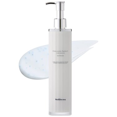 WELLDERMA Sapphire Collagen Impact Hydro Emulsion 3.38 fl.oz - Collagen Hydrating and Firming Face Lotion for Elasticity, Gloss, Skin Tightening Collagen Emulsion for Softer and Resilient Skin