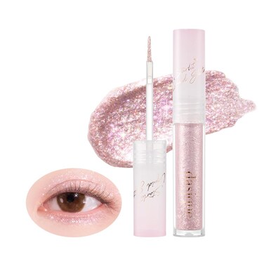 Dasique Starlit Jewel Liquid Glitter (08 Love Flake)   Twinkle Glitter Shadow   Long-Lasting   Multi-Dimensional Sparkle Finish   Quick Drying   Multipurpose