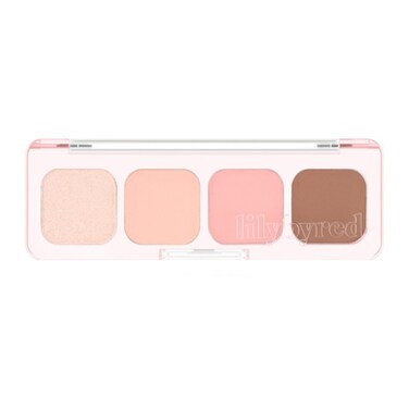 Lilybyred Mood It Palette (2024 Renewal) - 4-Shade Eyeshadow Palette (01_Fresh it)