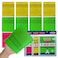 The Original Korean Exfoliating Mitt Body Scrub-12pcs (green4 red4 yellow4). Asian Exfoliating Bath Washcloth for Dead Skin, Bath Sponge,Body exfoliate Glove.