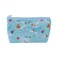 Kawaii Trapezoid Pouch - Small Mini Makeup Bag, Cosmetic Pouch, Toiletry Organizer, Aesthetic, and Travel-Friendly (Cinnamon-roll (Sky Blue))