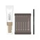 ENTROPY MAKEUP Brow Color #Ash Brown - Long-Lasting Eyebrow Tinting Kit for Natural-Looking Brows, Up to 4 Weeks, Nourishing Aloe Vera &amp; Moringa Extract, 6 Applications, Easy-to-Use